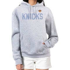 New York Knicks G-III 4Her by Carl Banks Women's Dot Print Pullover Hoodie Heather Gray