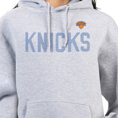 New York Knicks G-III 4Her by Carl Banks Women's Dot Print Pullover Hoodie Heather Gray