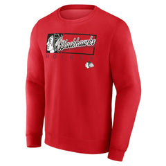 NHL Chicago Blackhawks Fanatics Focus Fleece Pullover Sweatshirt - Red