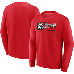 NHL Carolina Hurricanes Fanatics Focus Fleece Pullover Sweatshirt - Red