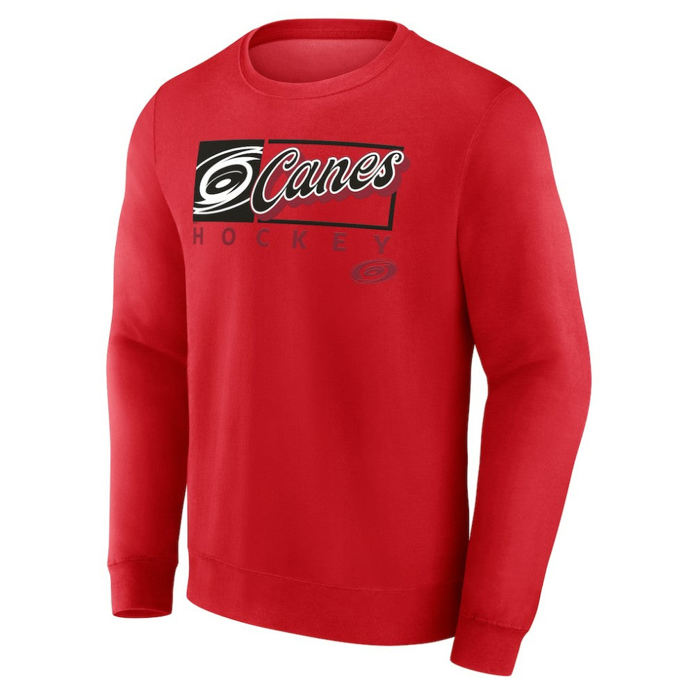 NHL Carolina Hurricanes Fanatics Focus Fleece Pullover Sweatshirt - Red