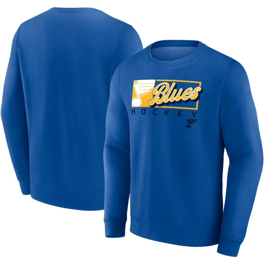 NHL St. Louis Blues Fanatics Focus Fleece Pullover Sweatshirt - Blue