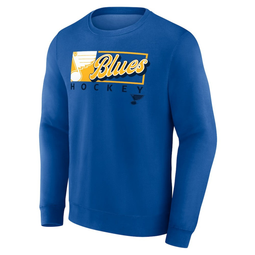 NHL St. Louis Blues Fanatics Focus Fleece Pullover Sweatshirt - Blue