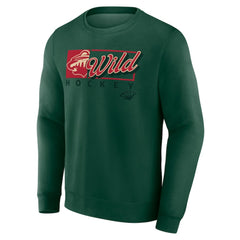 NHL Minnesota Wild Fanatics Focus Fleece Pullover Sweatshirt - Green
