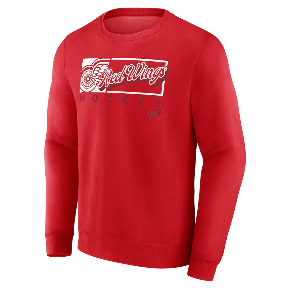 NHL Detroit Red Wings Fanatics Focus Fleece Pullover Sweatshirt - Red