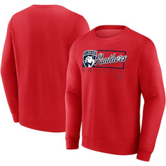 NHL Florida Panthers Fanatics Focus Fleece Pullover Sweatshirt - Red