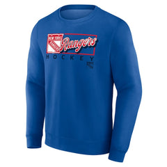 NHL New York Rangers Fanatics Focus Fleece Pullover Sweatshirt - Royal