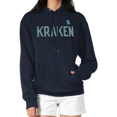 NHL Seattle Kraken G-III 4Her by Carl Banks Women's Dot Print Pullover Hoodie - Navy