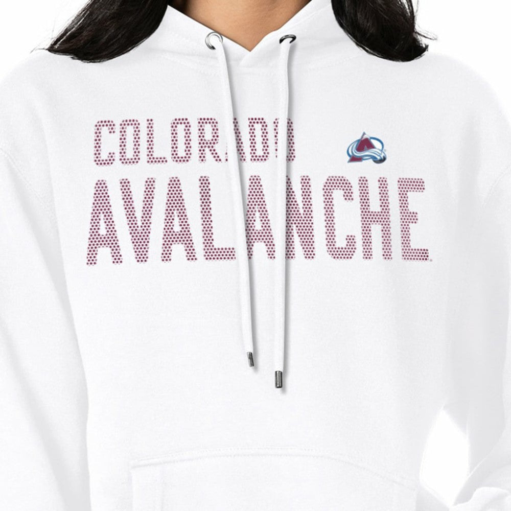 NHL Colorado Avalanche G-III 4Her by Carl Banks Women's Dot Print Pullover Hoodie - White