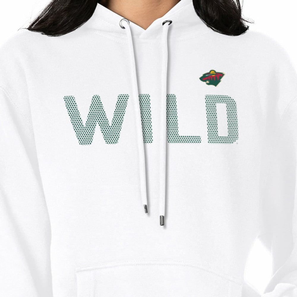 NHL Minnesota Wild G-III 4Her by Carl Banks Women's Dot Print Pullover Hoodie - White