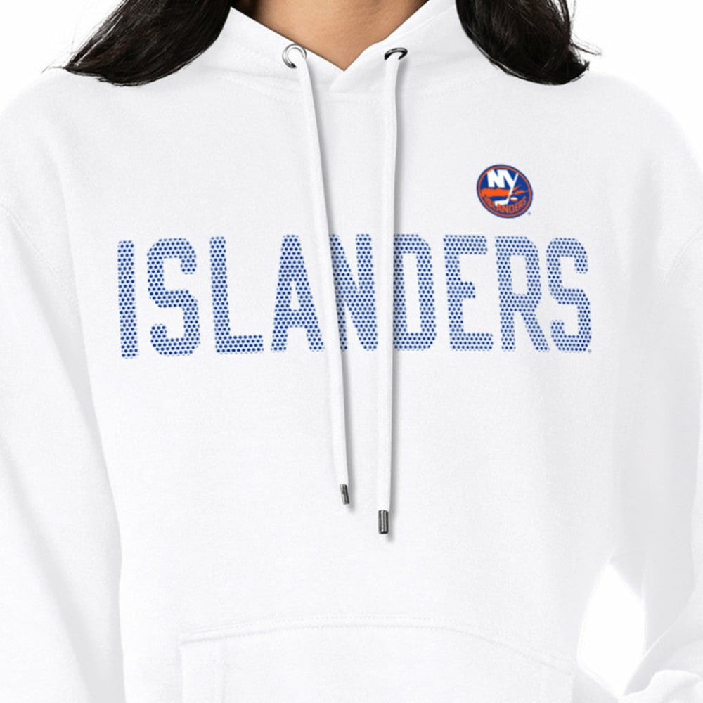 NHL New York Islanders G-III 4Her by Carl Banks Women's Dot Print Pullover Hoodie - White