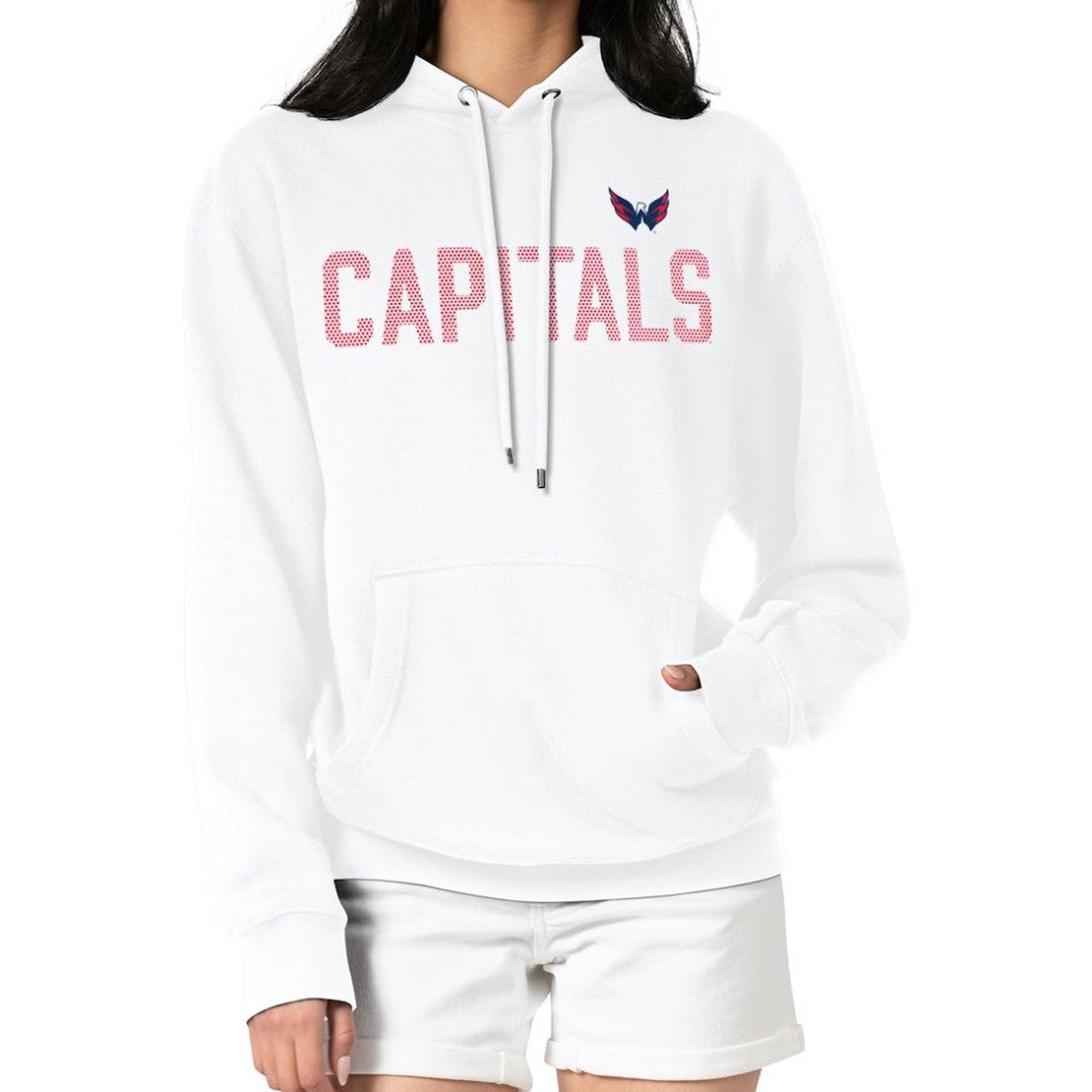 NHL Washington Capitals G-III 4Her by Carl Banks Women's Dot Print Pullover Hoodie - White