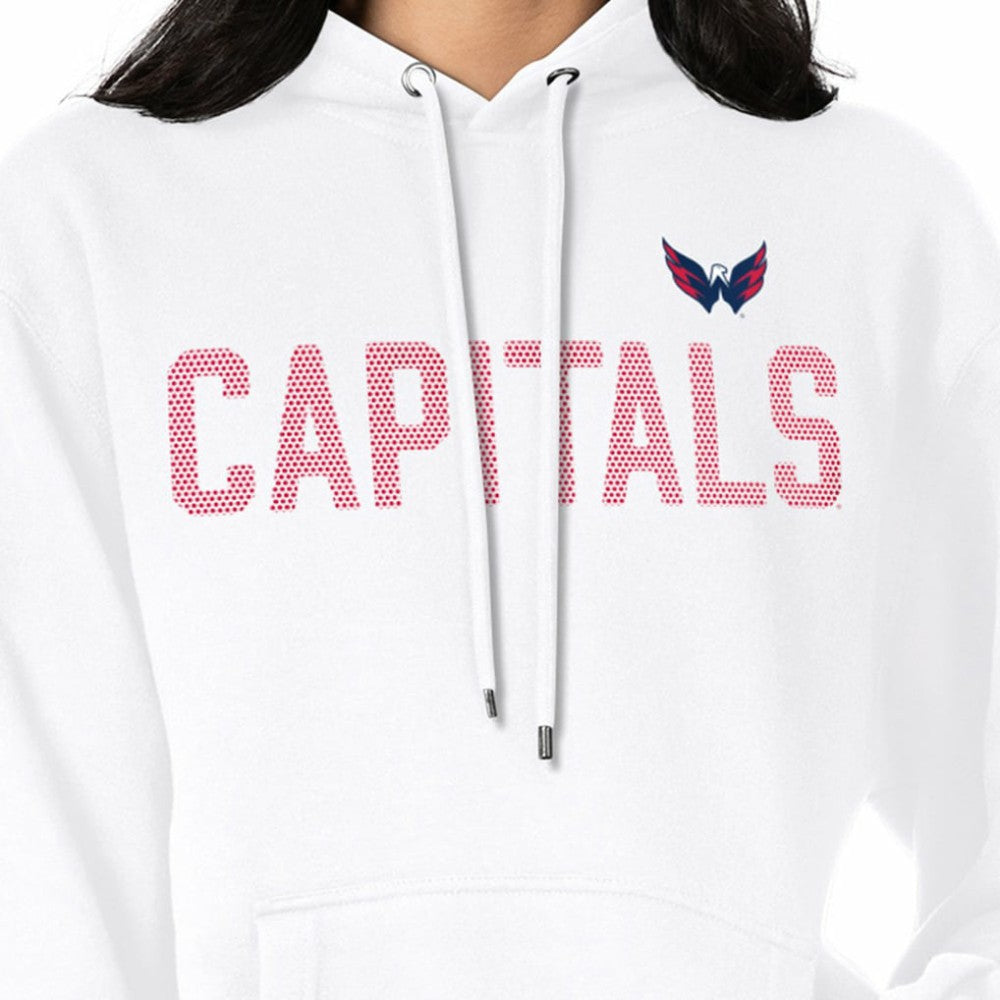 NHL Washington Capitals G-III 4Her by Carl Banks Women's Dot Print Pullover Hoodie - White