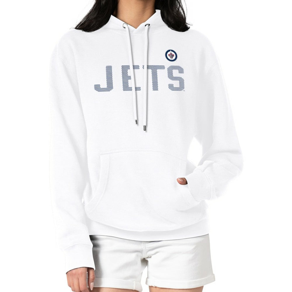 NHL Winnipeg Jets G-III 4Her by Carl Banks Women's Dot Print Pullover Hoodie - White