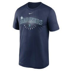 Seattle Mariners Nike Wordmark Outline Legend T-Shirt - Navy T-shirts
