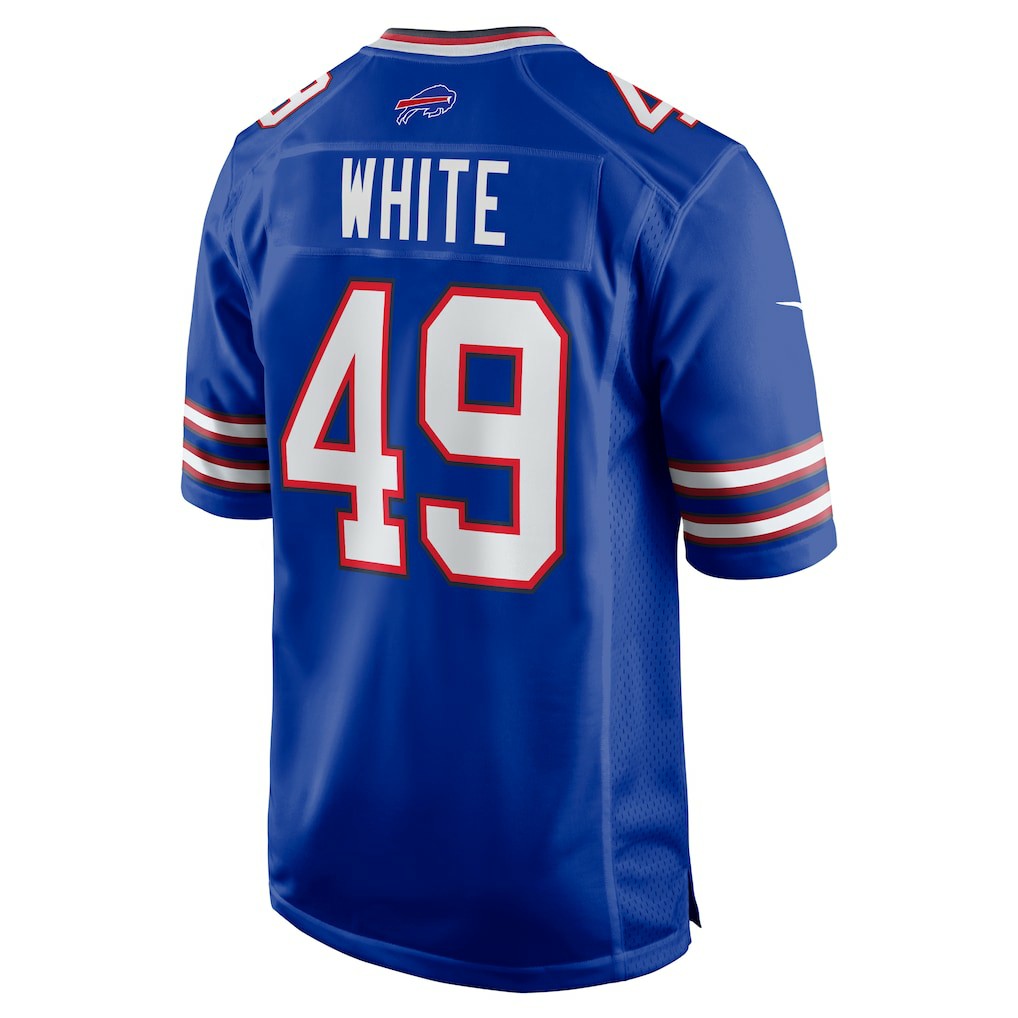 DaShaun White Buffalo Bills Team Game Jersey Royal