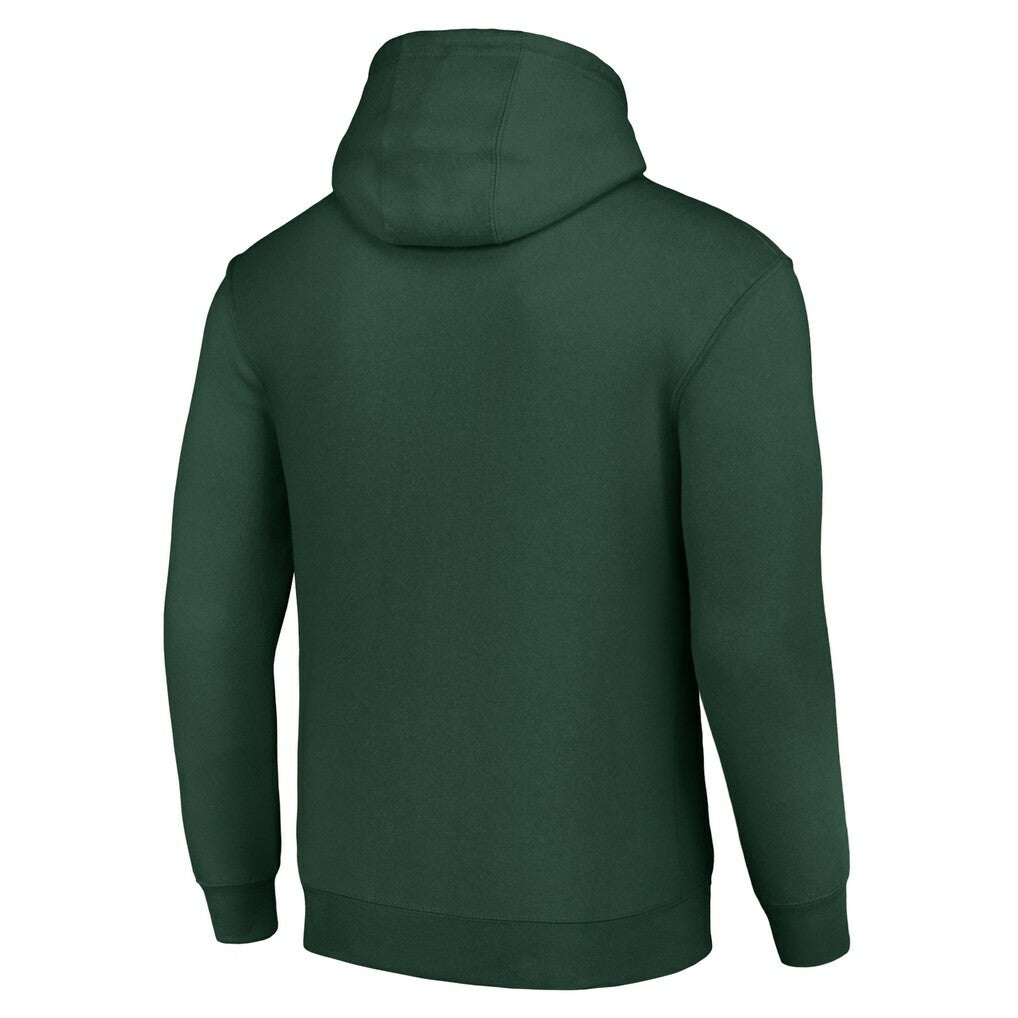 Green Bay Packers Starter Unisex Half Ball Team Fleece Pullover Hoodie Green