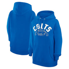Indianapolis Colts Starter Unisex Half Ball Team Fleece Pullover Hoodie Royal