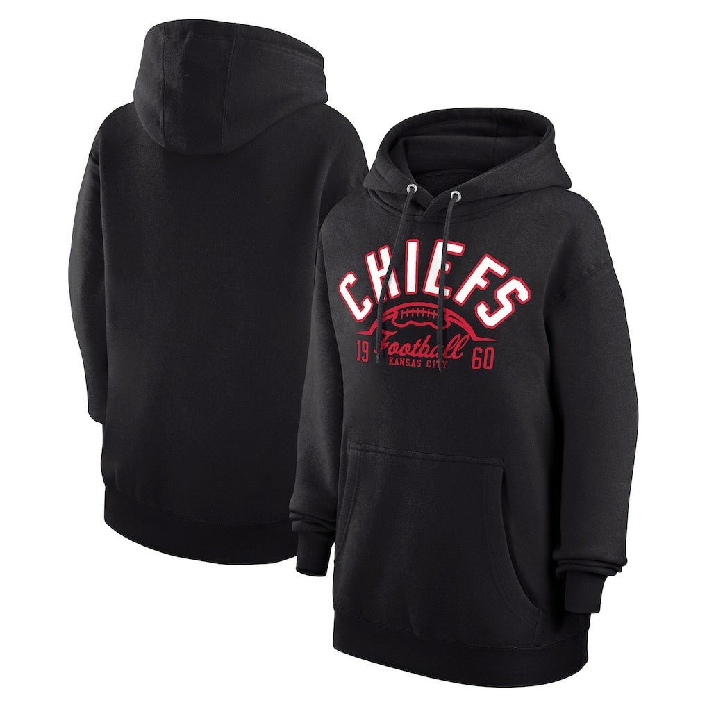 Kansas City Chiefs Starter Unisex Half Ball Team Fleece Pullover Hoodie Black