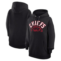 Kansas City Chiefs Starter Unisex Half Ball Team Fleece Pullover Hoodie Black