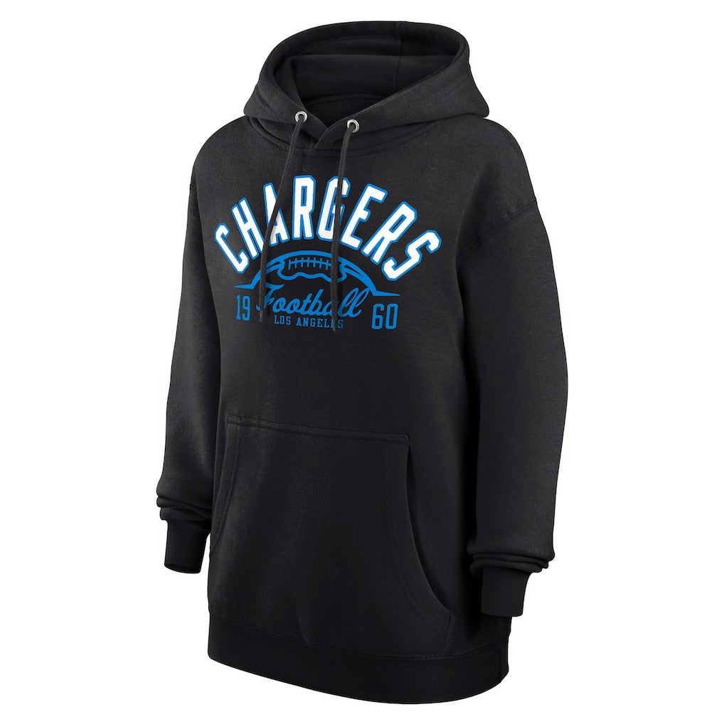 Los Angeles Chargers Starter Unisex Half Ball Team Fleece Pullover Hoodie Black