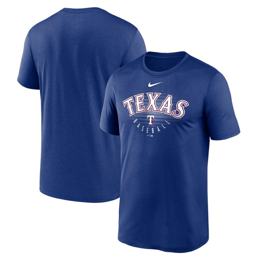 Texas Rangers Nike Wordmark Outline Legend T-Shirt - Royal T-shirts