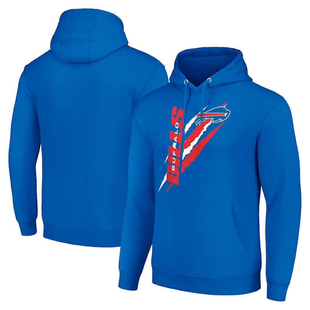 Buffalo Bills Starter Unisex Color Scratch Fleece Pullover Hoodie Royal