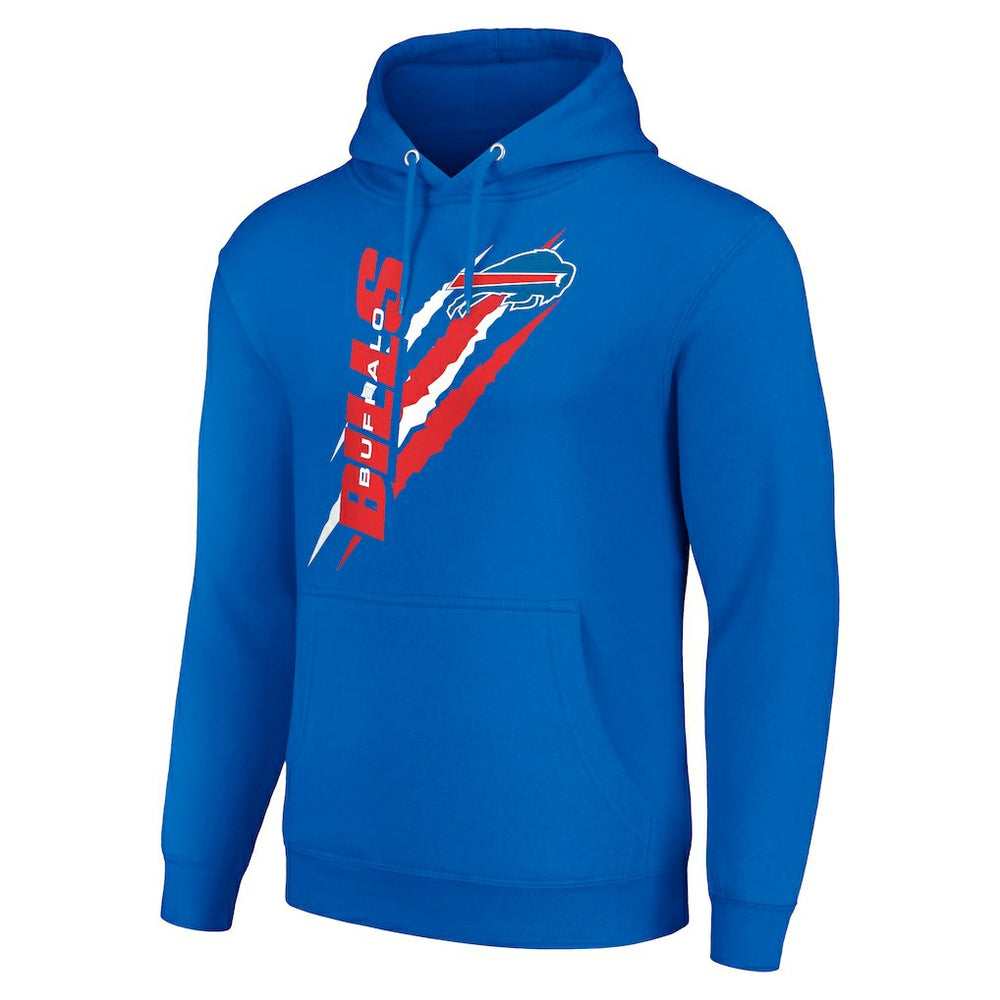 Buffalo Bills Starter Unisex Color Scratch Fleece Pullover Hoodie Royal