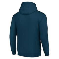 Denver Broncos Starter Unisex Color Scratch Fleece Pullover Hoodie Navy