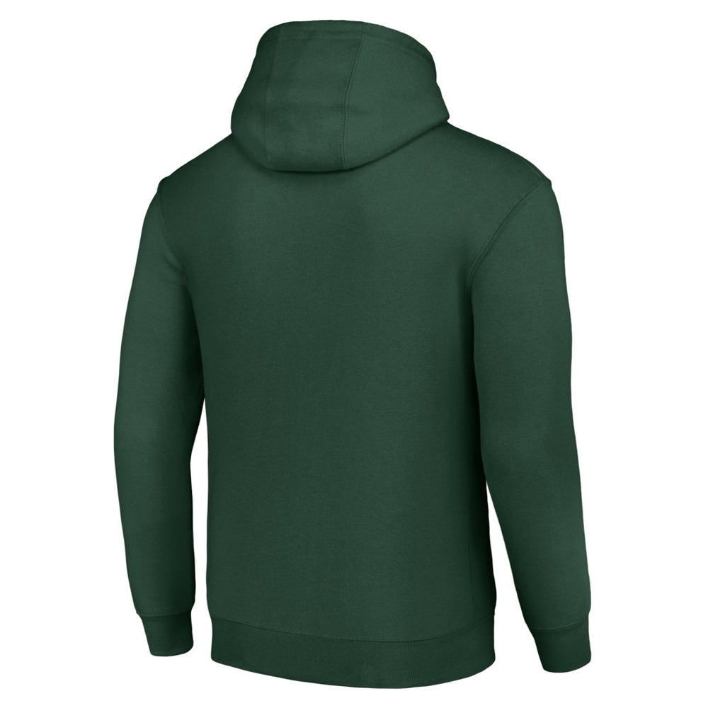 Green Bay Packers Starter Unisex Color Scratch Fleece Pullover Hoodie Green