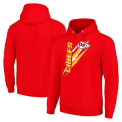 Kansas City Chiefs Starter Unisex Color Scratch Fleece Pullover Hoodie Red