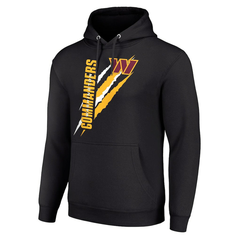 Washington Commanders Starter Unisex Color Scratch Fleece Pullover Hoodie Black