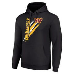Washington Commanders Starter Unisex Color Scratch Fleece Pullover Hoodie Black