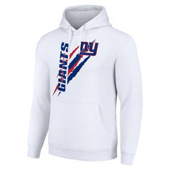 New York Giants Starter Unisex Color Scratch Fleece Pullover Hoodie White