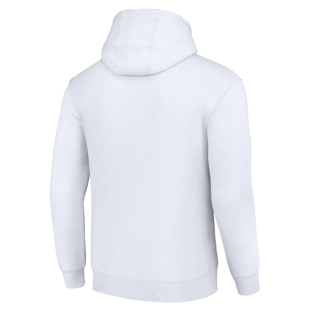 Pittsburgh Steelers Starter Unisex Color Scratch Fleece Pullover Hoodie White