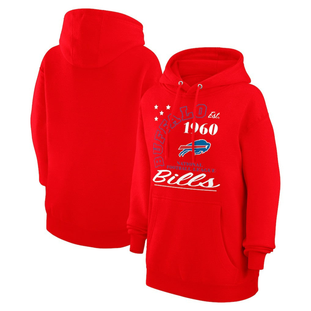 Buffalo Bills Starter Unisex Arch Team Fleece Pullover Hoodie Red