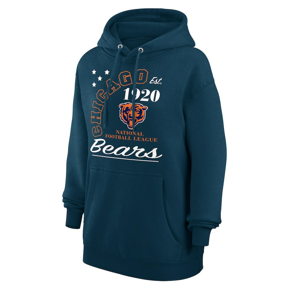 Chicago Bears Starter Unisex Arch Team Fleece Pullover Hoodie Navy
