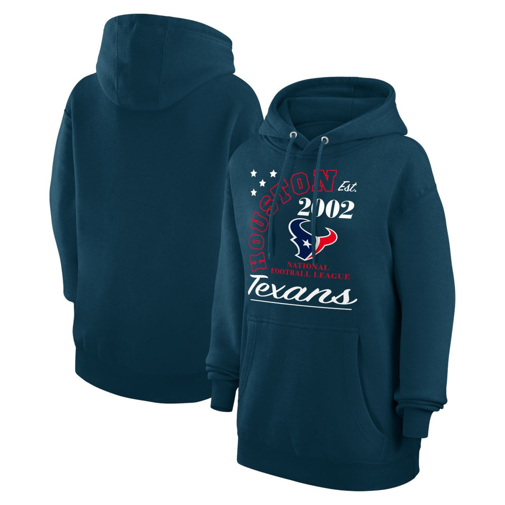 Houston Texans Starter Unisex Arch Team Fleece Pullover Hoodie Navy