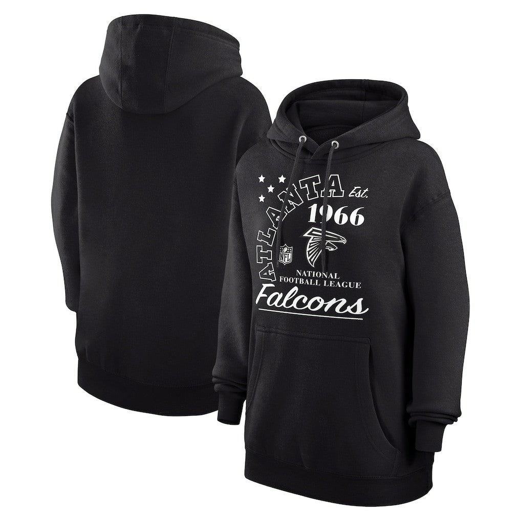 Atlanta Falcons Starter Unisex Arch Team Fleece Pullover Hoodie Black