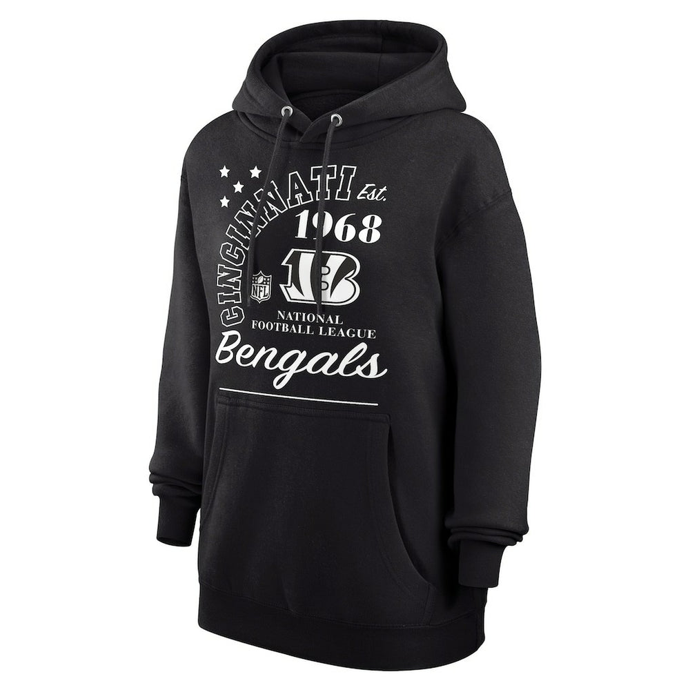 Cincinnati Bengals Starter Unisex Arch Team Fleece Pullover Hoodie Black
