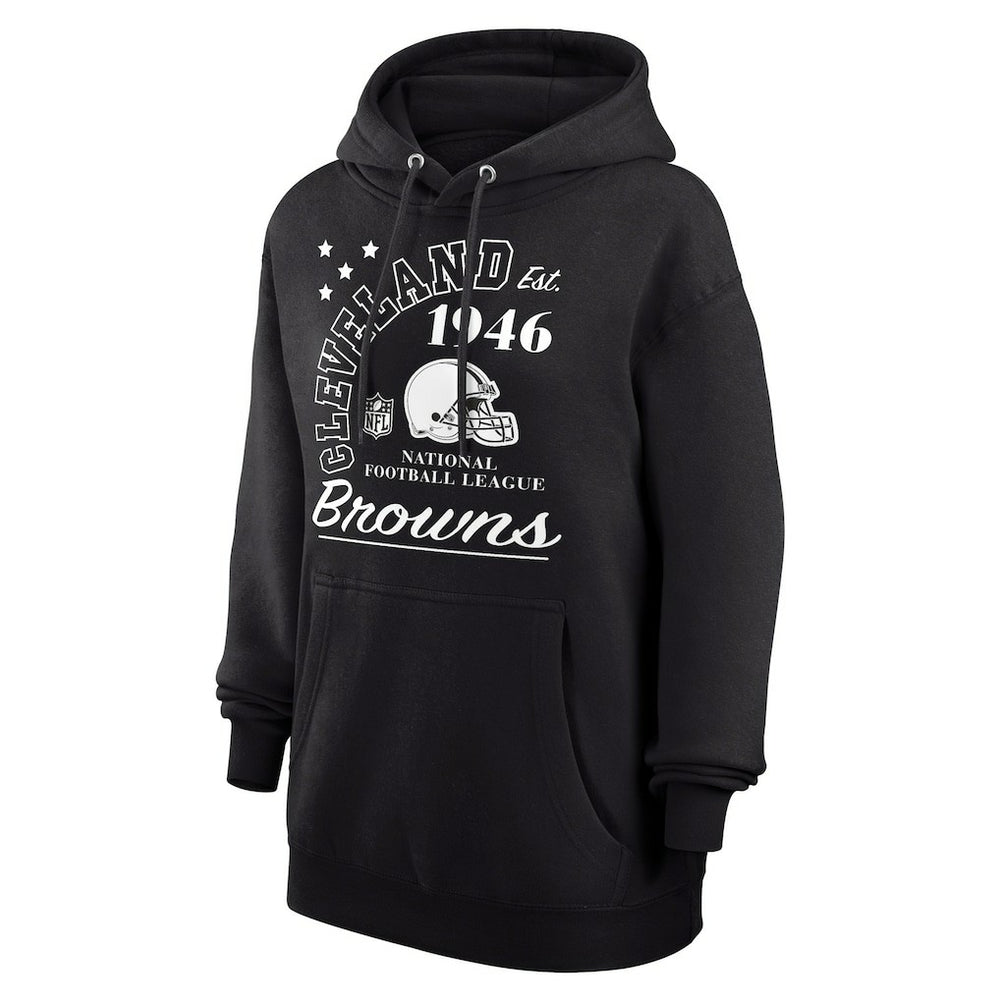 Cleveland Browns Starter Unisex Arch Team Fleece Pullover Hoodie Black