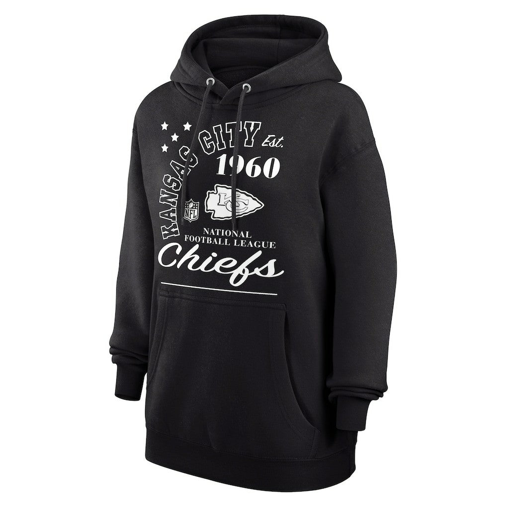 Kansas City Chiefs Starter Unisex Arch Team Fleece Pullover Hoodie Black