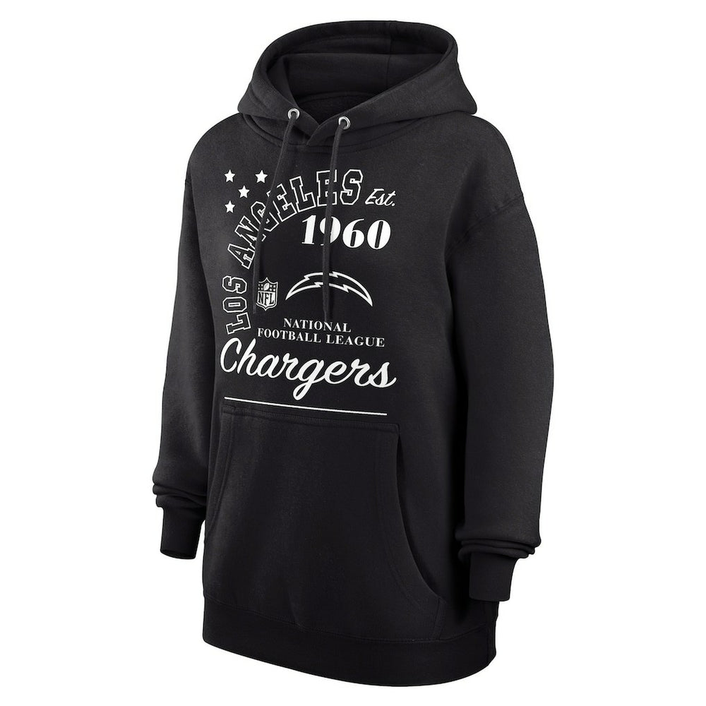 Los Angeles Chargers Starter Unisex Arch Team Fleece Pullover Hoodie Black