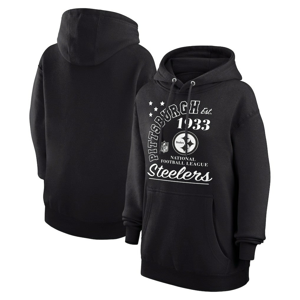 Pittsburgh Steelers Starter Unisex Arch Team Fleece Pullover Hoodie Black