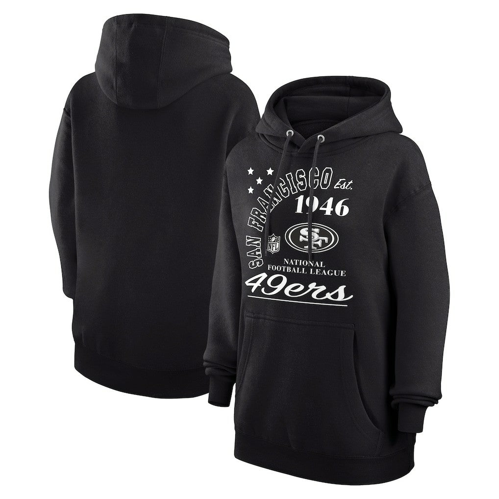 San Francisco 49ers Starter Unisex Arch Team Fleece Pullover Hoodie Black