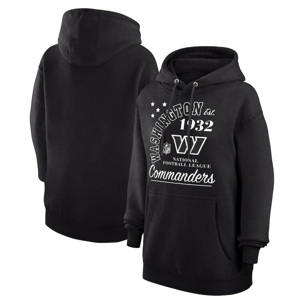 Washington Commanders Starter Unisex Arch Team Fleece Pullover Hoodie Black
