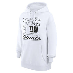 New York Giants Starter Unisex Arch Team Fleece Pullover Hoodie White