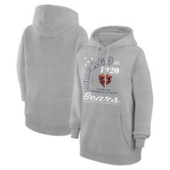 Chicago Bears Starter Unisex Arch Team Fleece Pullover Hoodie Heather Gray