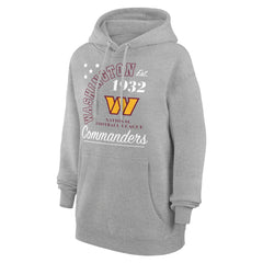 Washington Commanders Starter Unisex Arch Team Fleece Pullover Hoodie Heather Gray