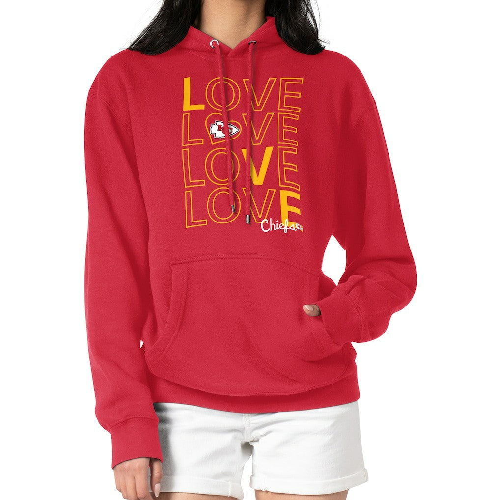 Kansas City Chiefs G-III 4Her by Carl Banks Women's Love Graphic Pullover Hoodie Red